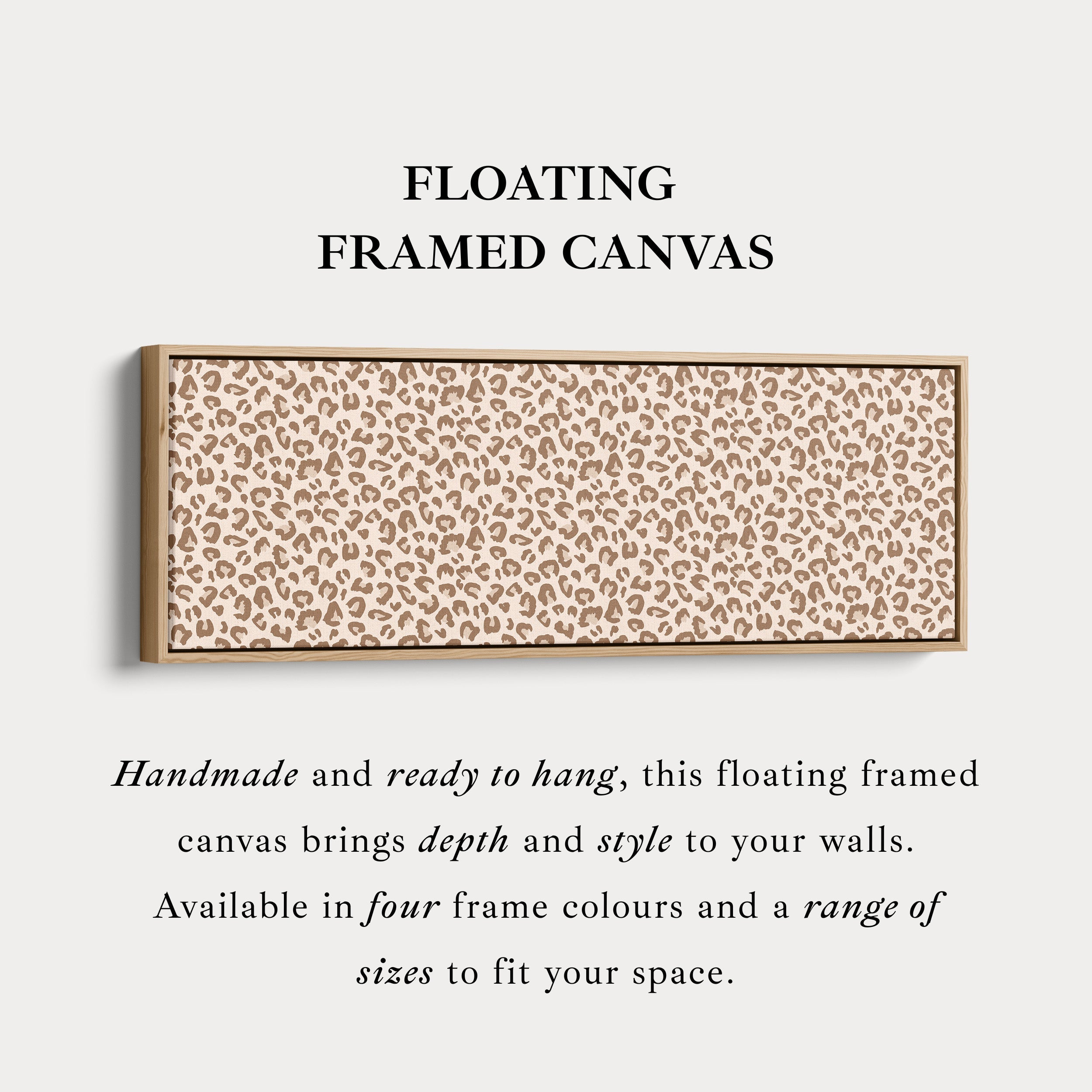 Leopard Print Long Horizontal Wall Decor