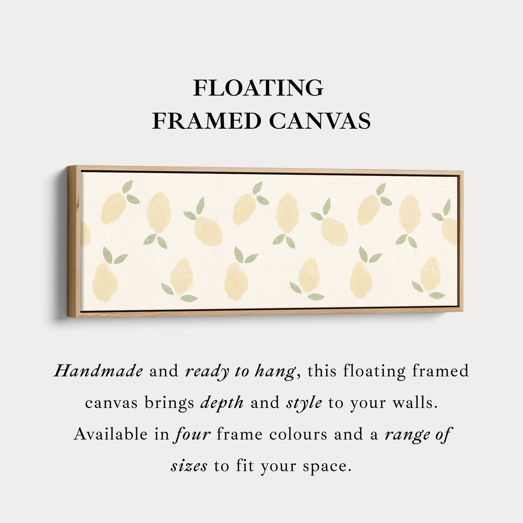 Narrow Long Kitchen Wall Art Lemons