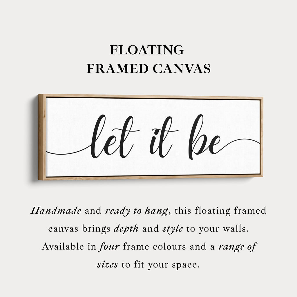 Guest Room Above Bed Wall Decor 'Let It Be'