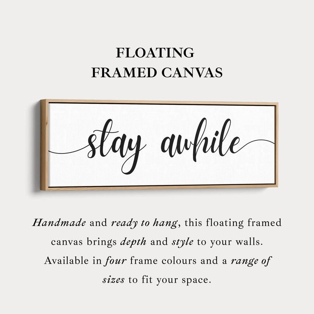 Master Bedroom Above Bed Wall Art - Stay Awhile