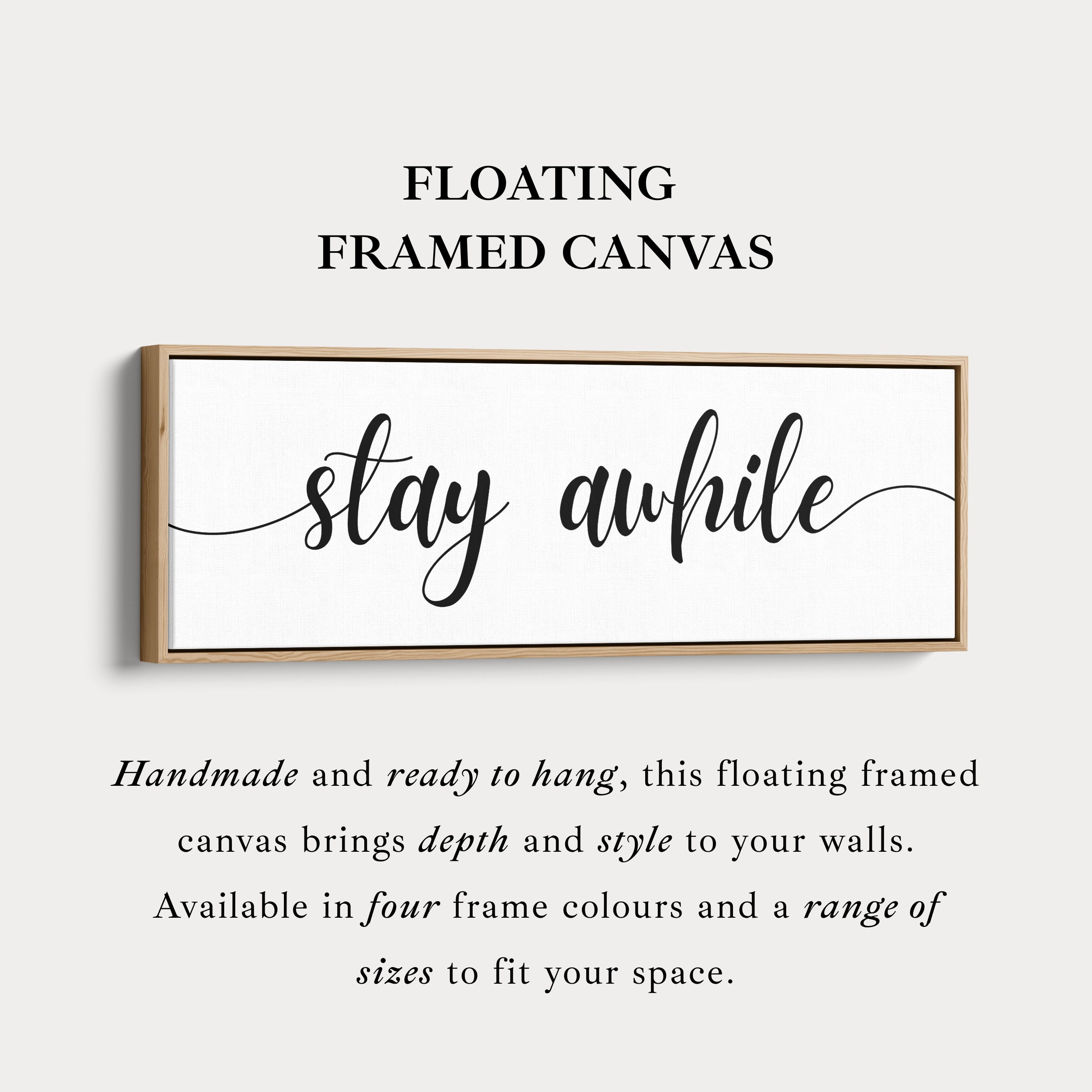 Master Bedroom Above Bed Wall Art - Stay Awhile