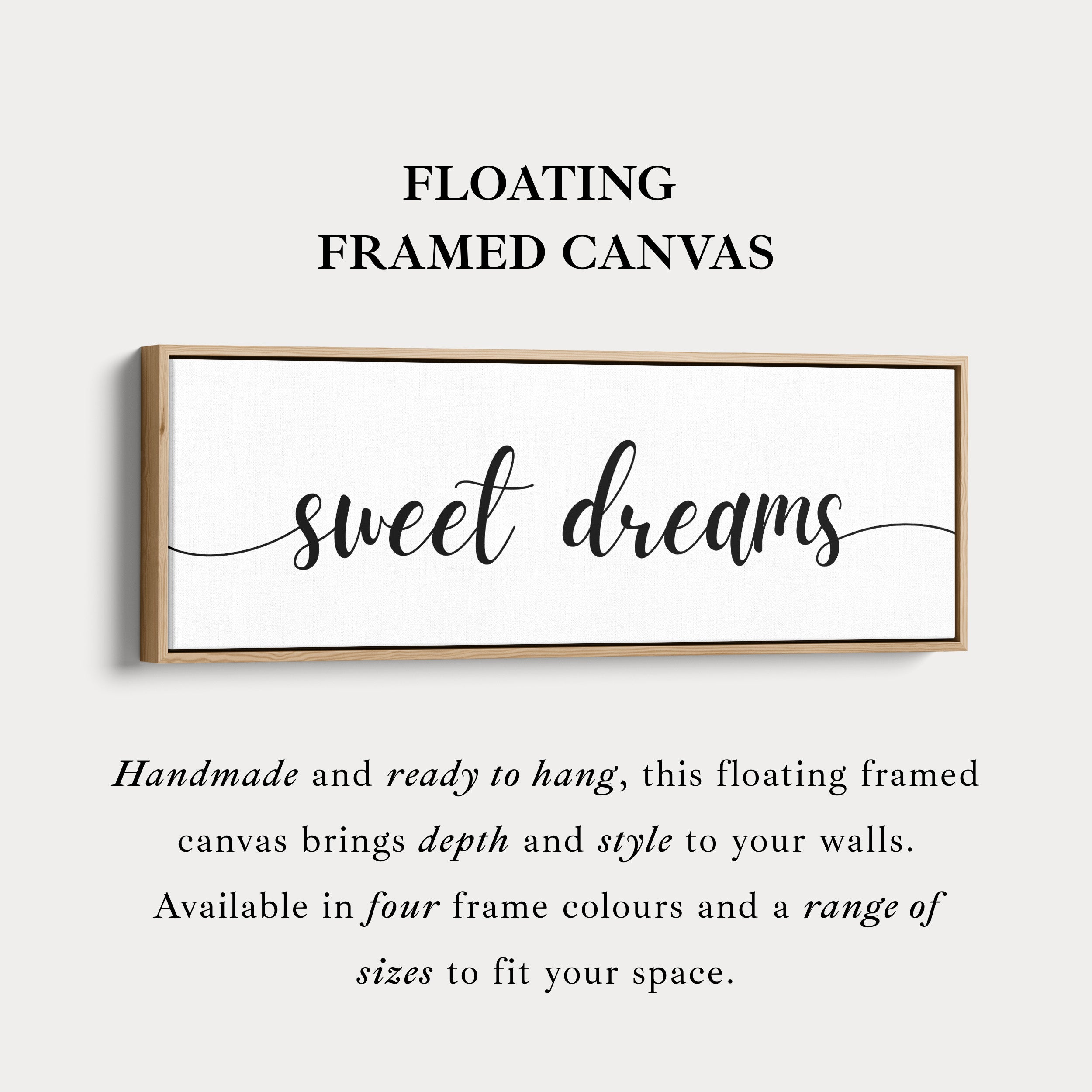 Guest Bedroom Above Bed Wall Art - Sweet Dreams