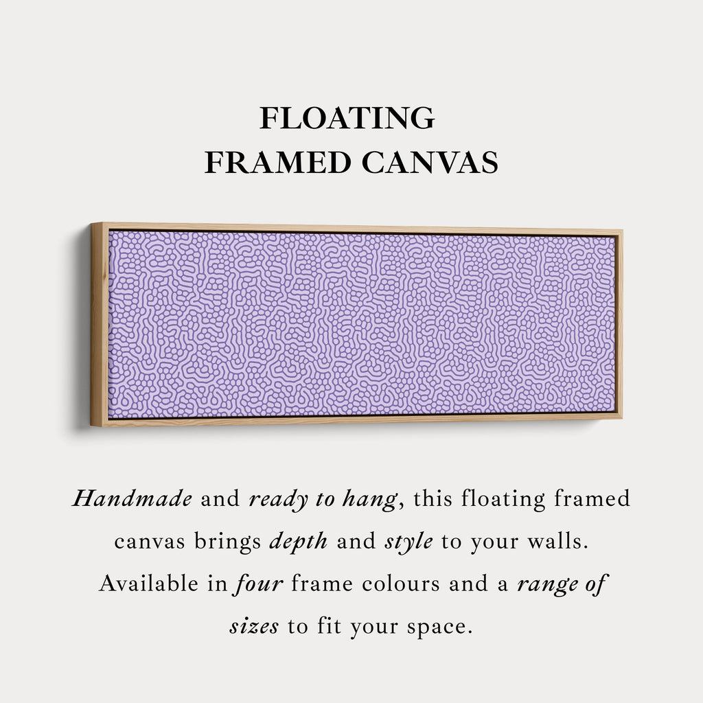 Purple Organic Pattern Horizontal Long Wall Decor