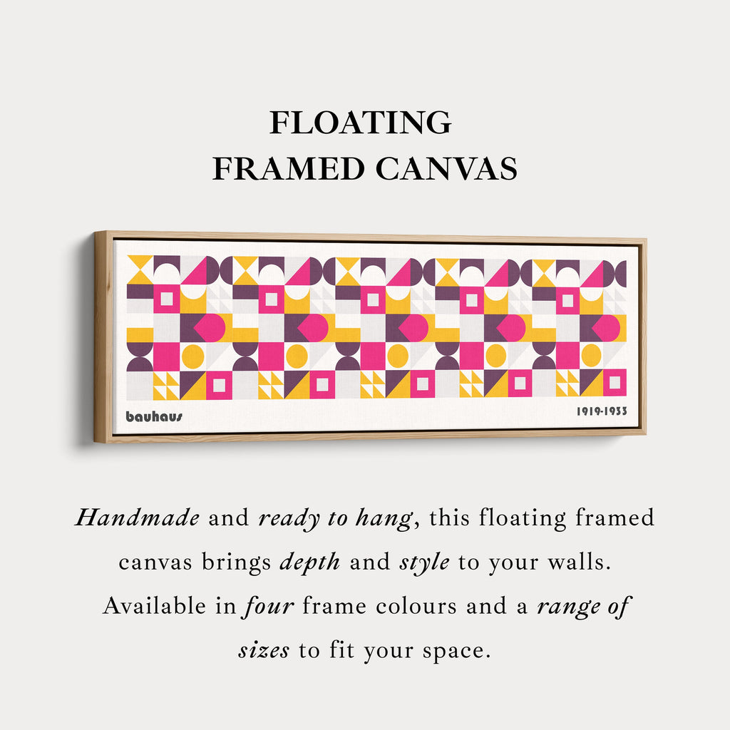 Panoramic Wall Art Canvas Bauhaus Large Framed