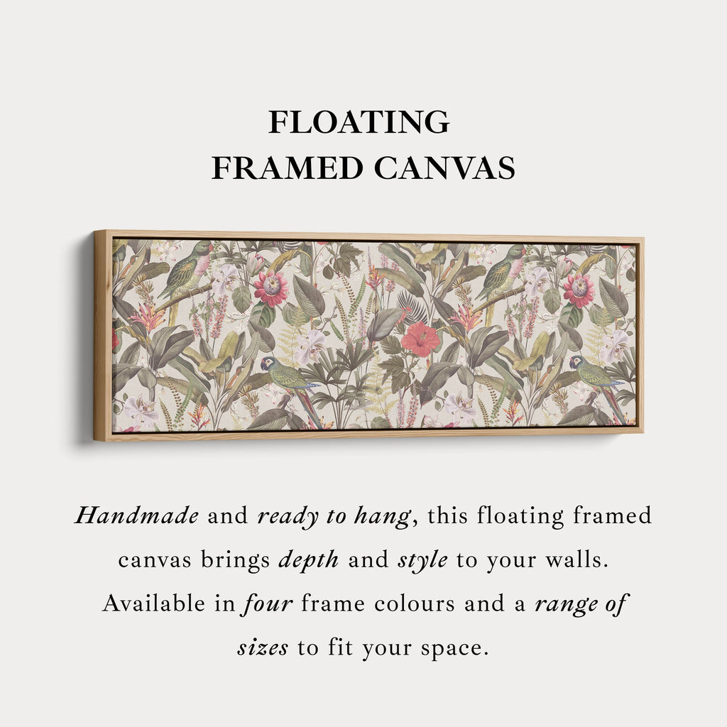 Above Bed Soft Yellow Floral Botanical Canvas Wall Art