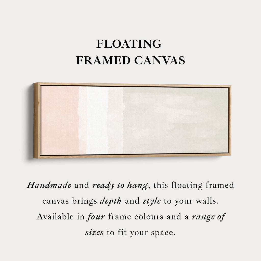 Horizontal Wall Art Light Beige And Cream Minimal Wall Decor For Hallway
