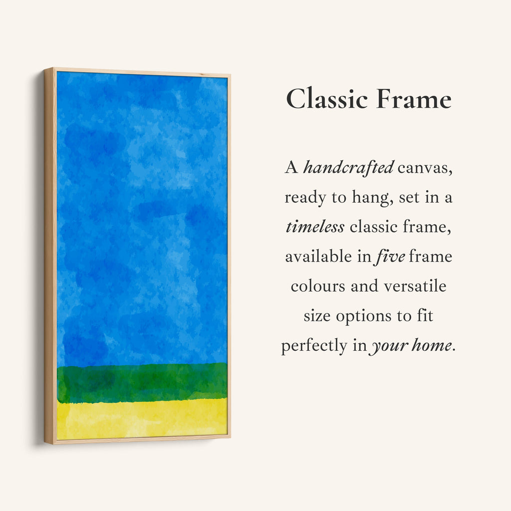 Vertical Wall Art Abstract Landscape Bands Vertical Canvas For Bedroom