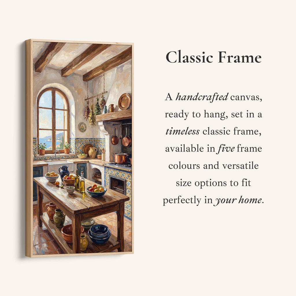 Long Wall Art Rustic Kitchen Interior Tall Canvas For Kitchen