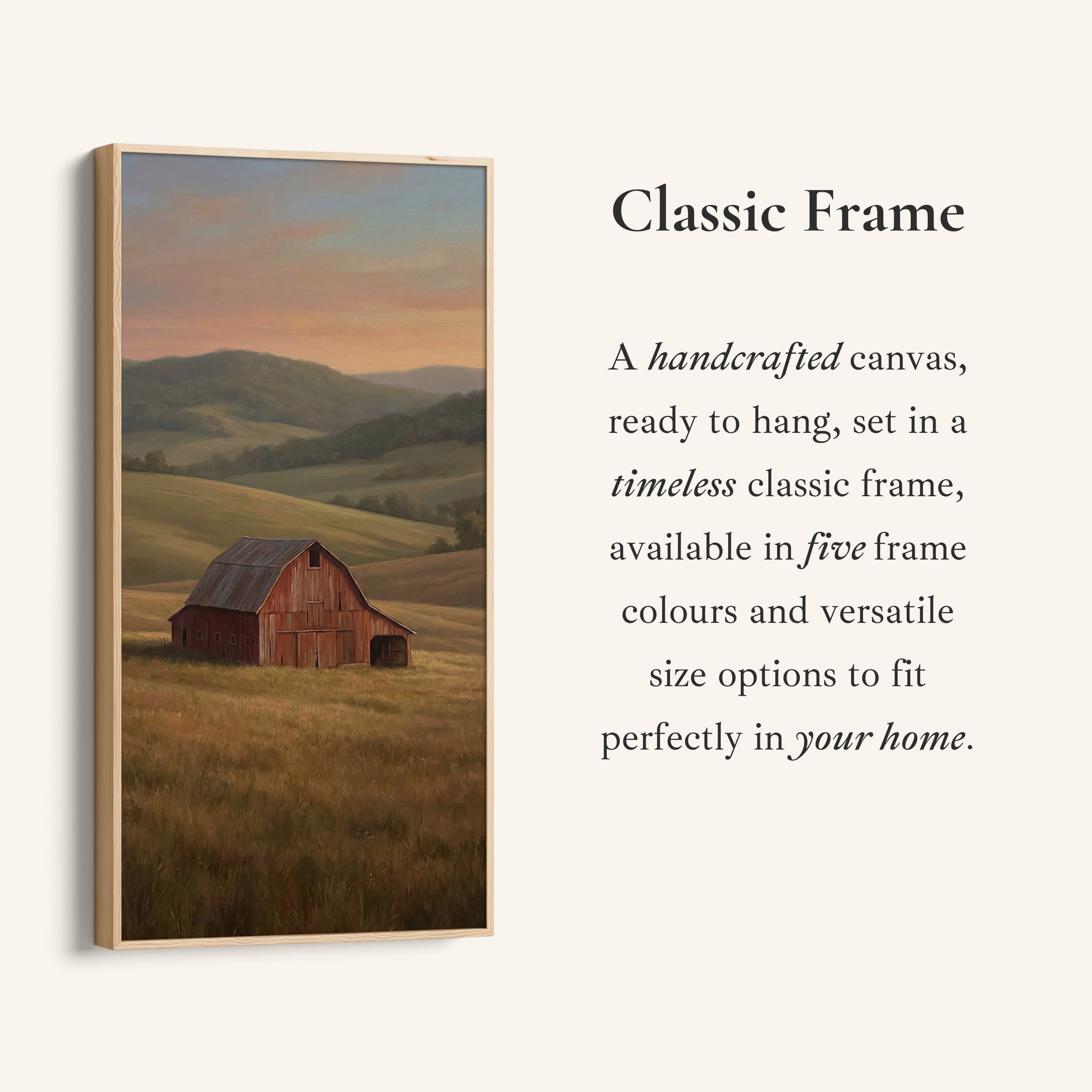 Tall Wall Art Red Barn Countryside Tall Canvas For Kitchen