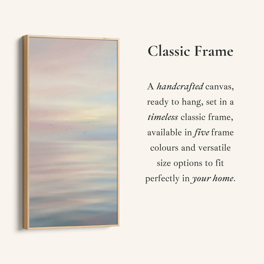 Tall Wall Art Soft Abstract Seascape Portrait Wall Art For Kitchen
