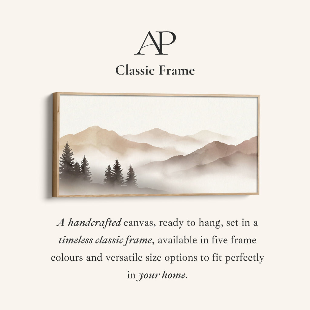 Misty Mountain Layers Large Wall Art Oversized Wall Decor For Office