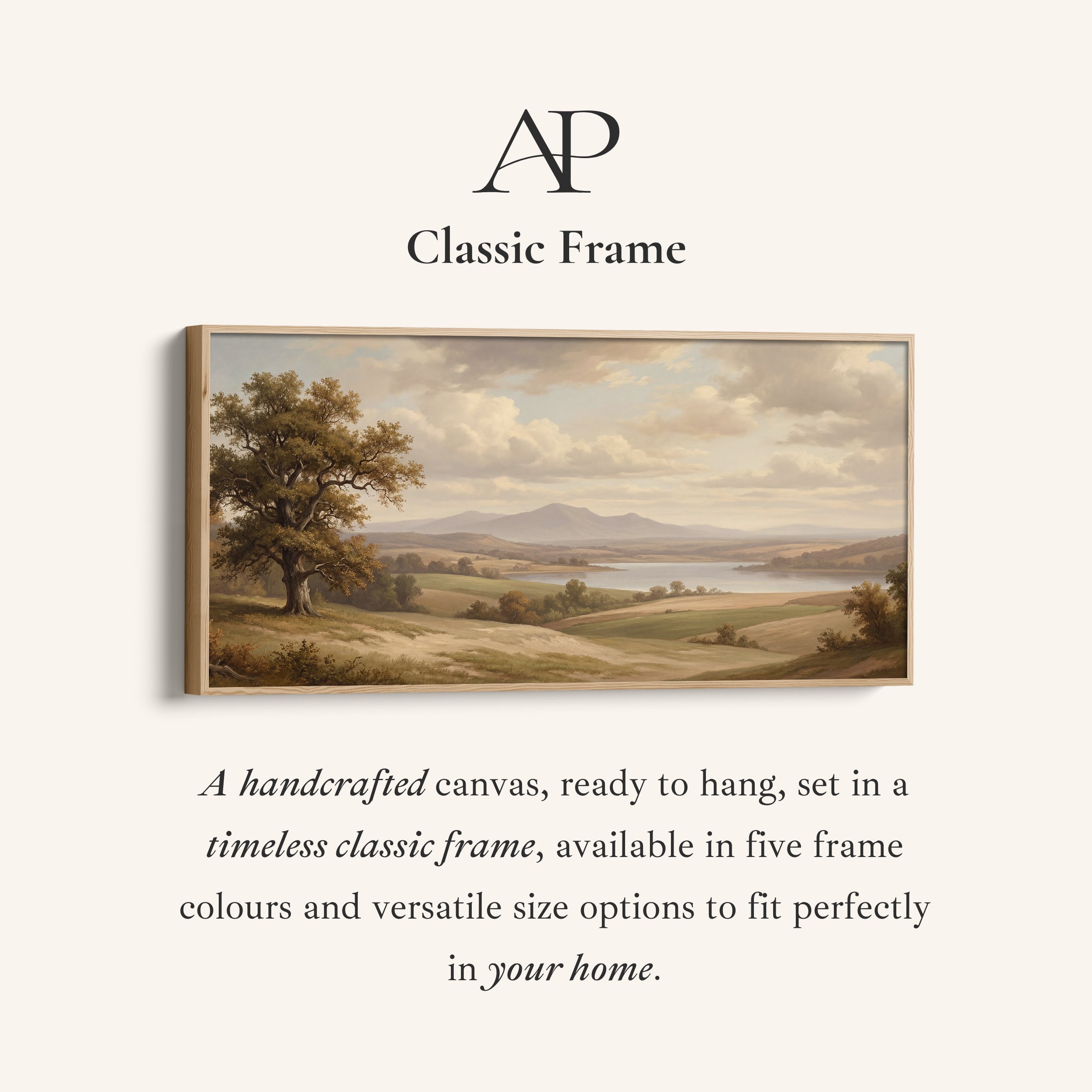 Lake Vista Long Wall Art Statement Wall Decor For Hallway