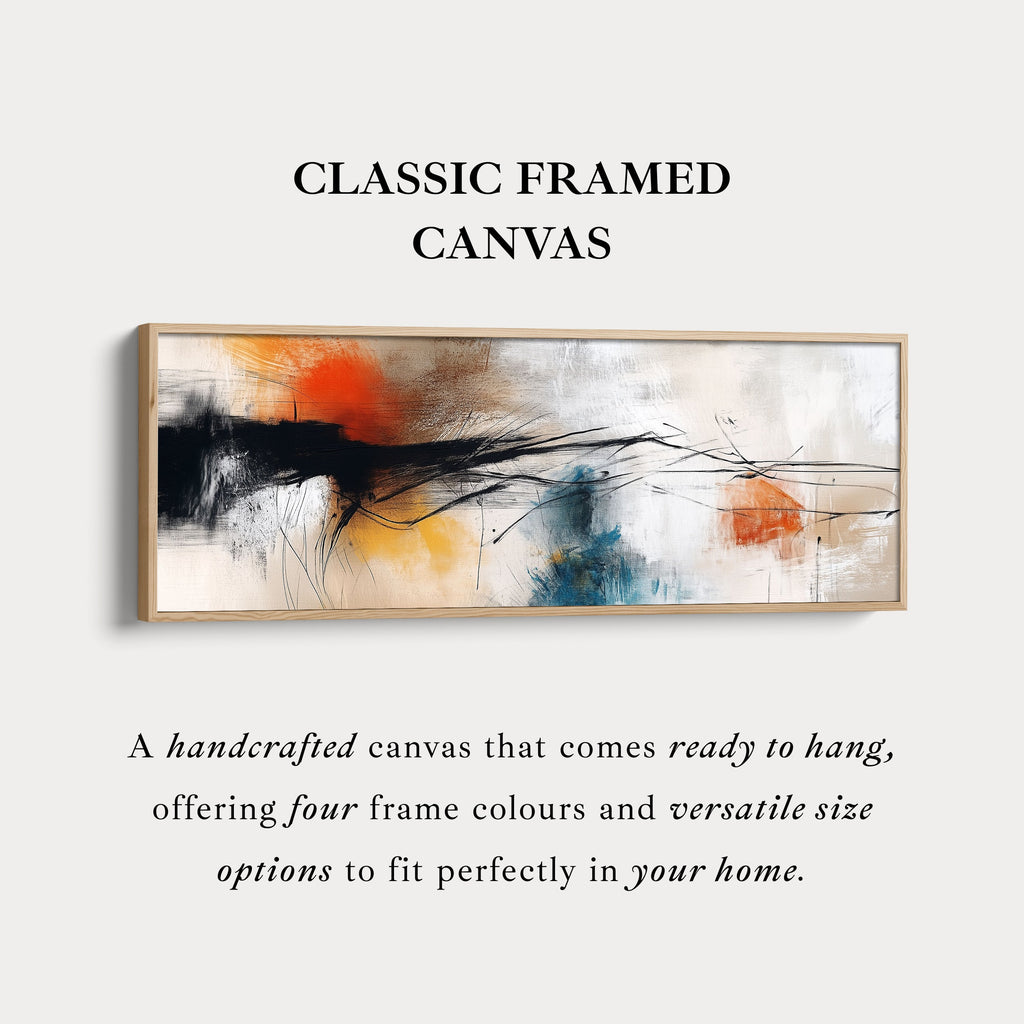 Colourful Abstract Large Horizontal Wall Art