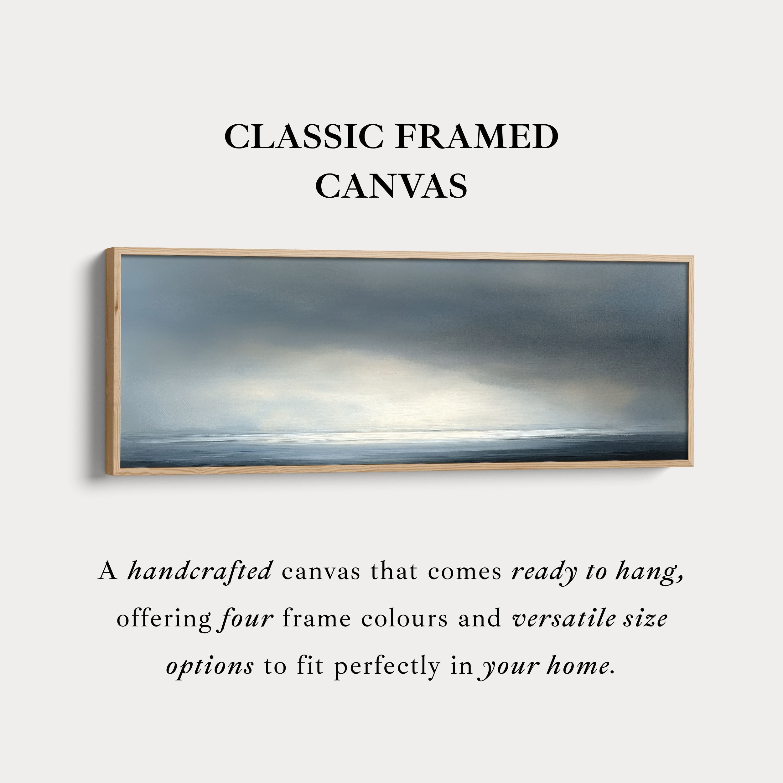 Abstract Sunset Long Skinny Above Bed Wall Decor