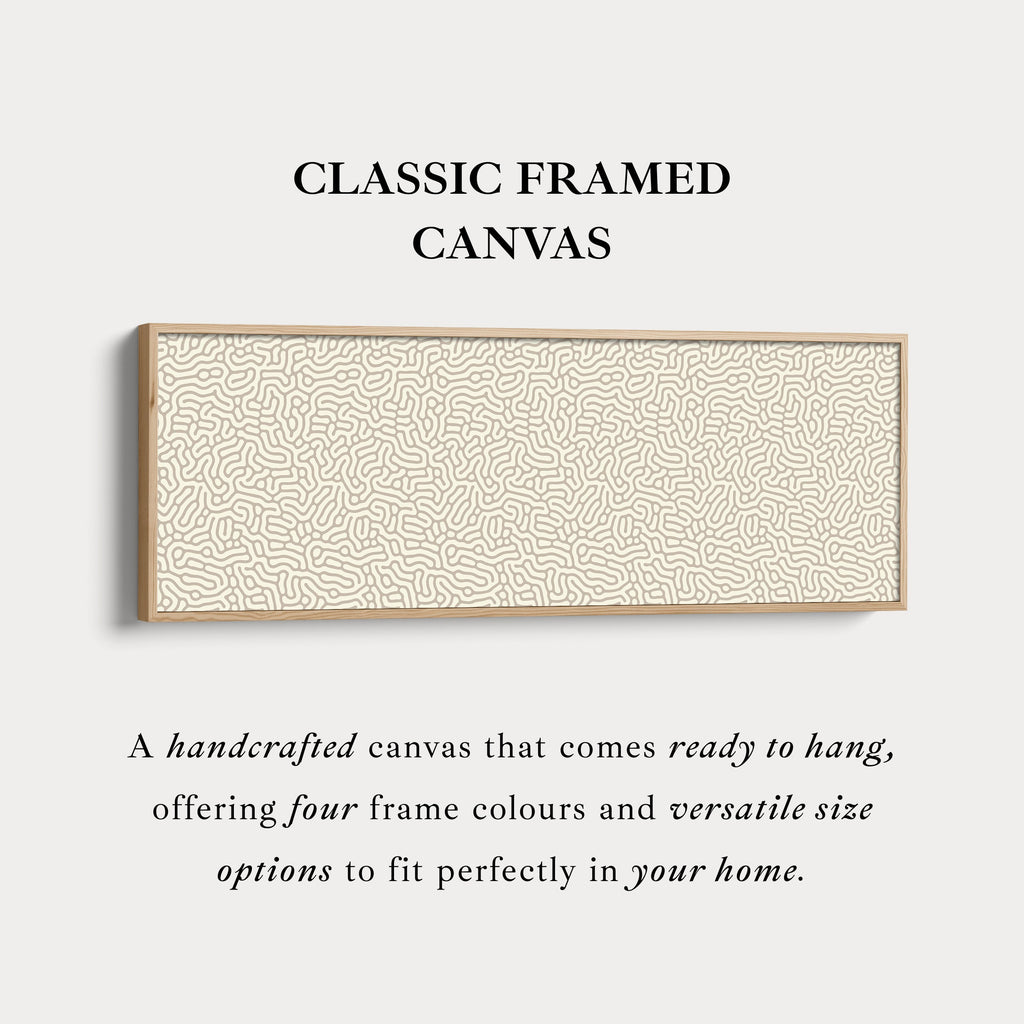 Minimalist Beige Organic Pattern Horizontal Wall Decor