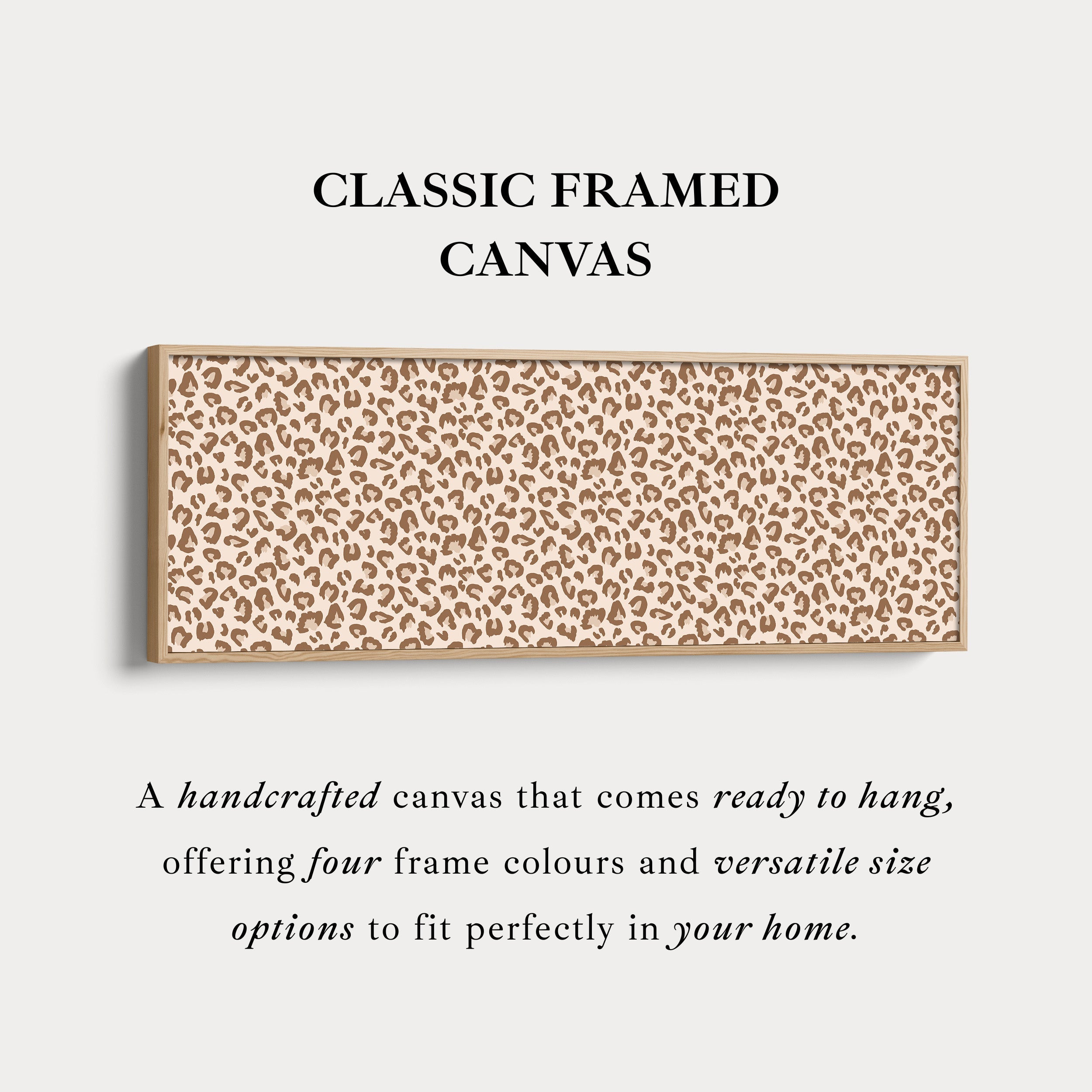 Leopard Print Long Horizontal Wall Decor