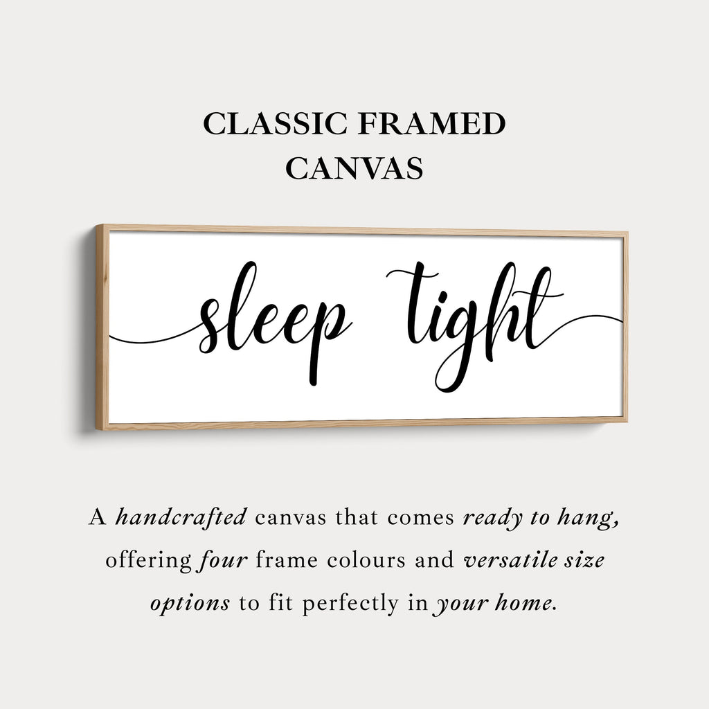 Above Bed Wall Art Long Panoramic  'Sleep Tight'