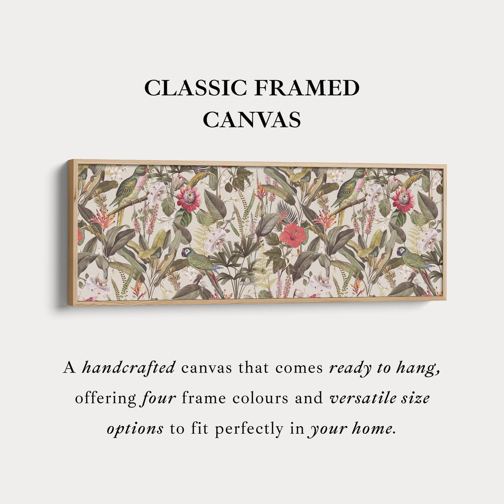 Above Bed Soft Yellow Floral Botanical Canvas Wall Art