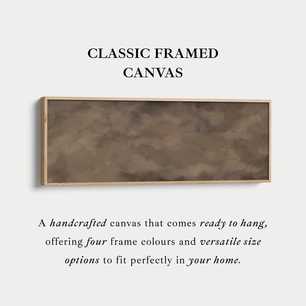 Horizontal Wall Art Earthy Green And Brown Abstract For Living Room