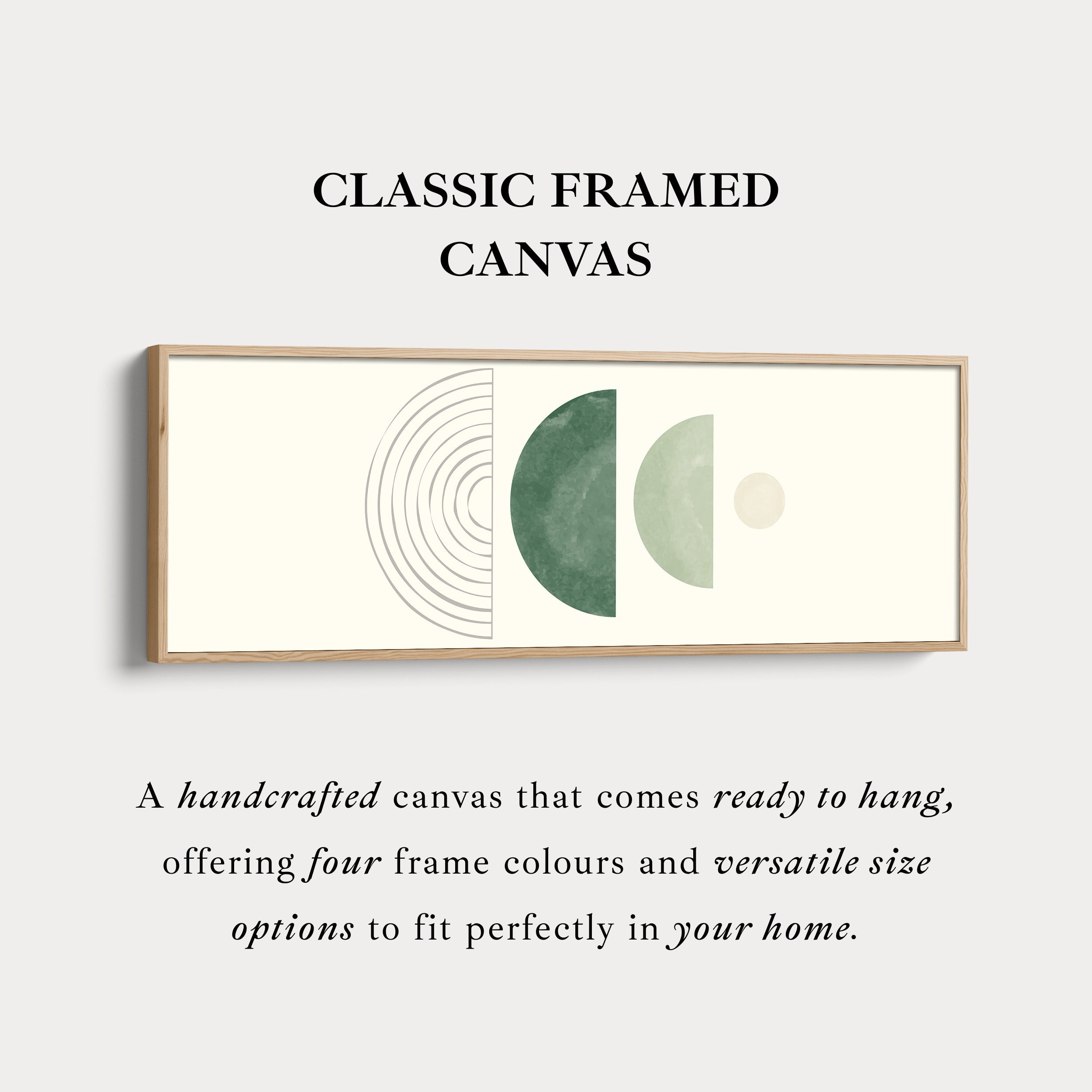 Above Bed Art Soft Green Circles And Lines For Calm Bedrooms