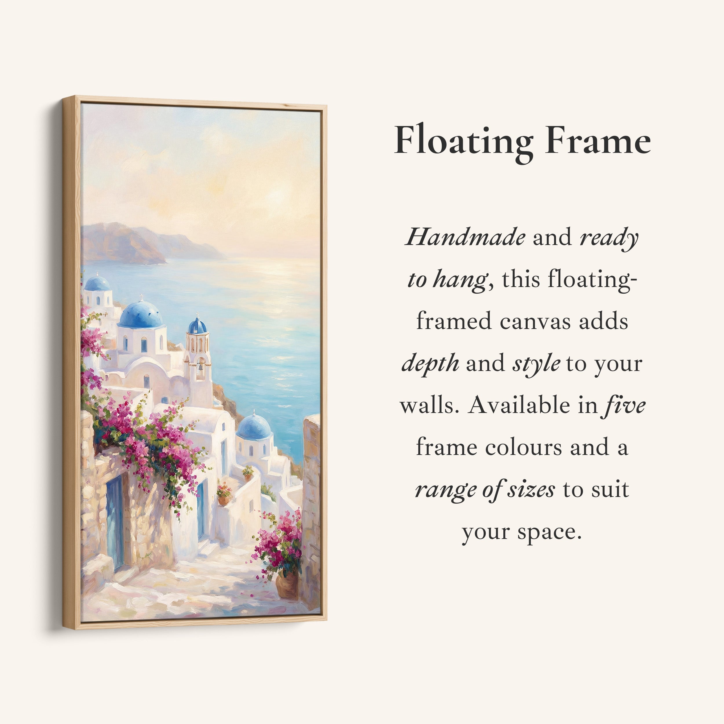 Large Vertical Wall Art Narrow Wall Art Blue Domes Coastal View For Hallway