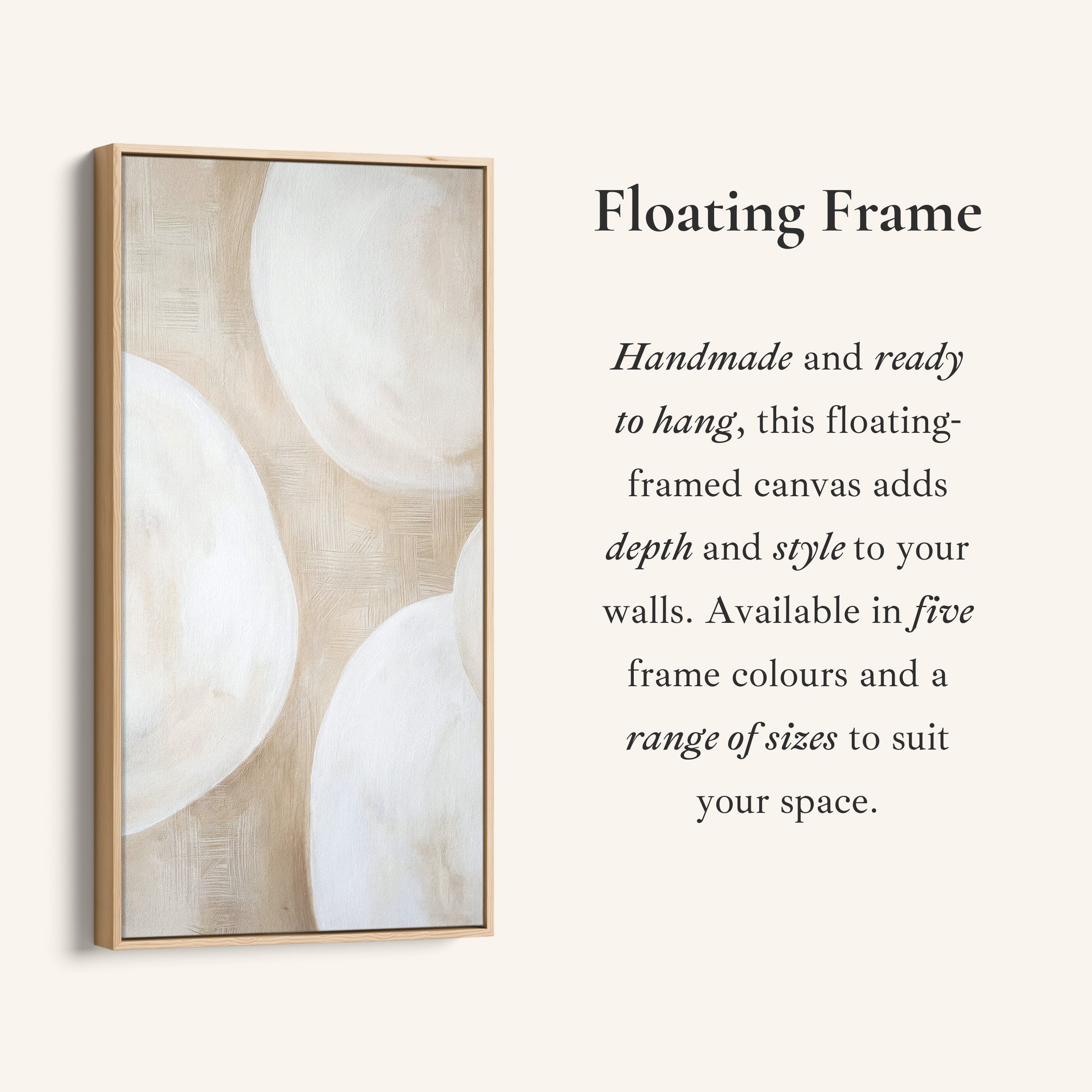 Tall Narrow Canvas Neutral Abstract Circles Tall Canvas For Living Room