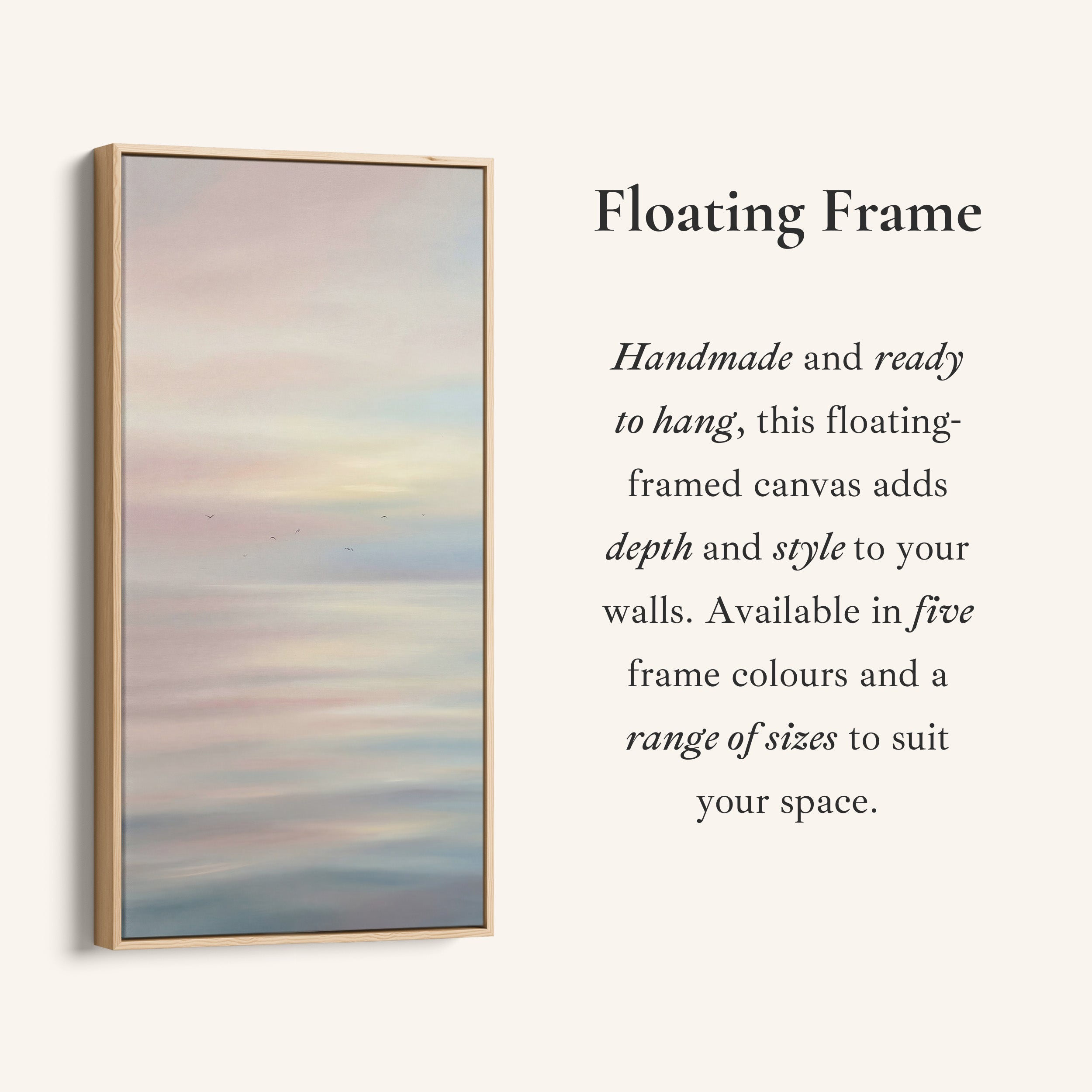 Tall Wall Art Soft Abstract Seascape Portrait Wall Art For Kitchen