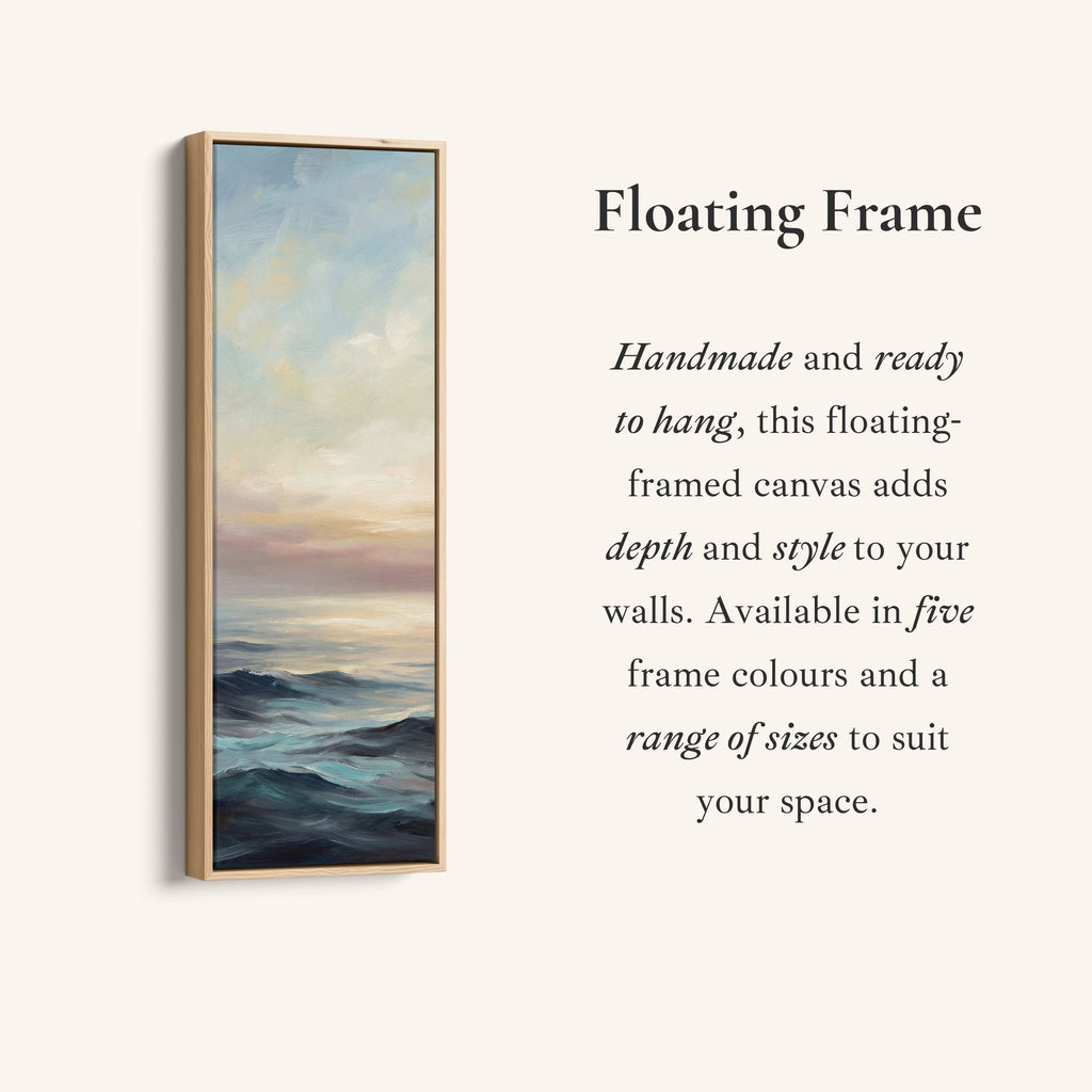 Abstract Sea And Sky Wide Canvas Vertical Canvas Print Office