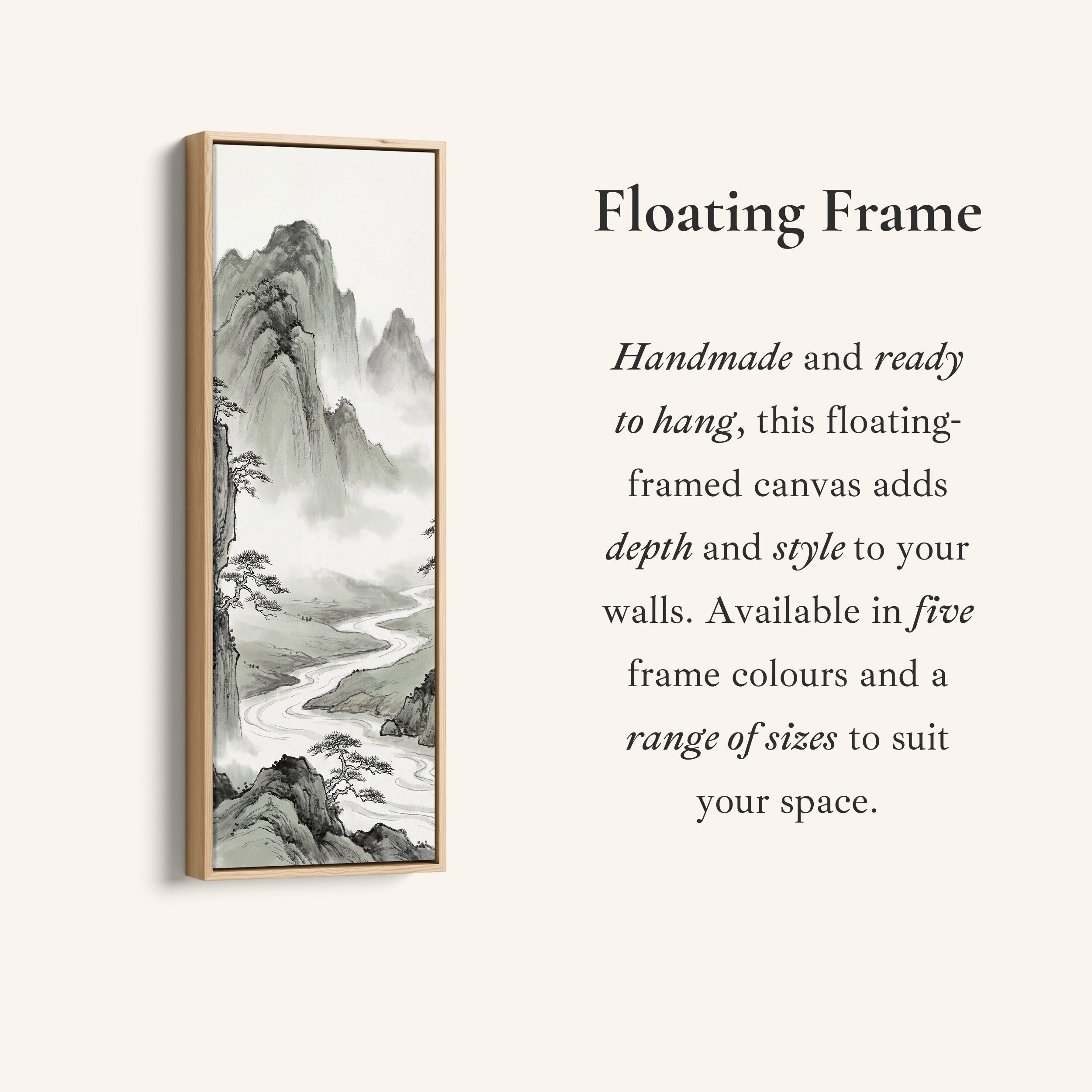 Ink Mountain Bedroom Wall Art Oversized Wall Decor Bedroom