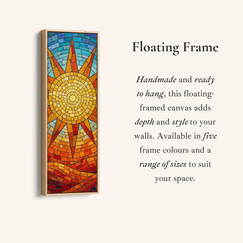 Mosaic Sun Large Wall Art Statement Wall Decor Kitchen