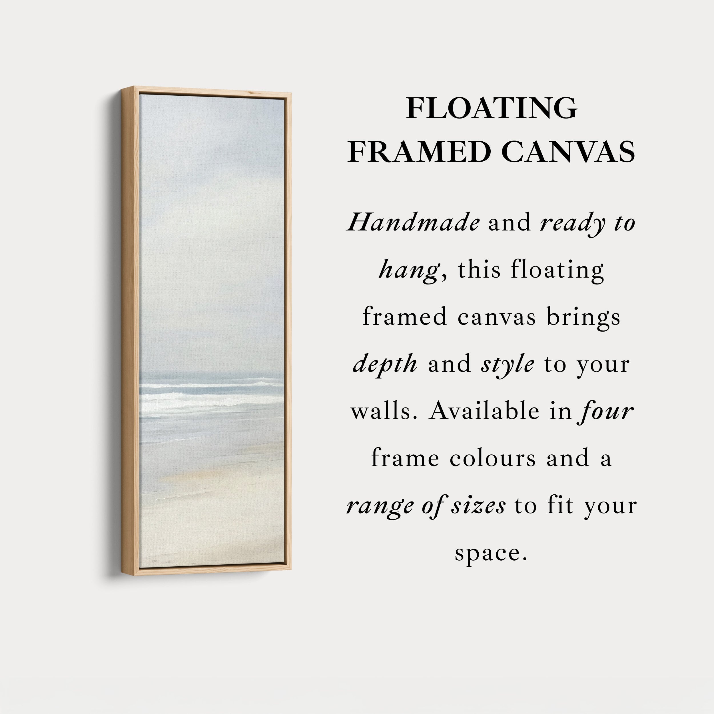 Long Wall Art Abstract Beach Large Canvas Decor