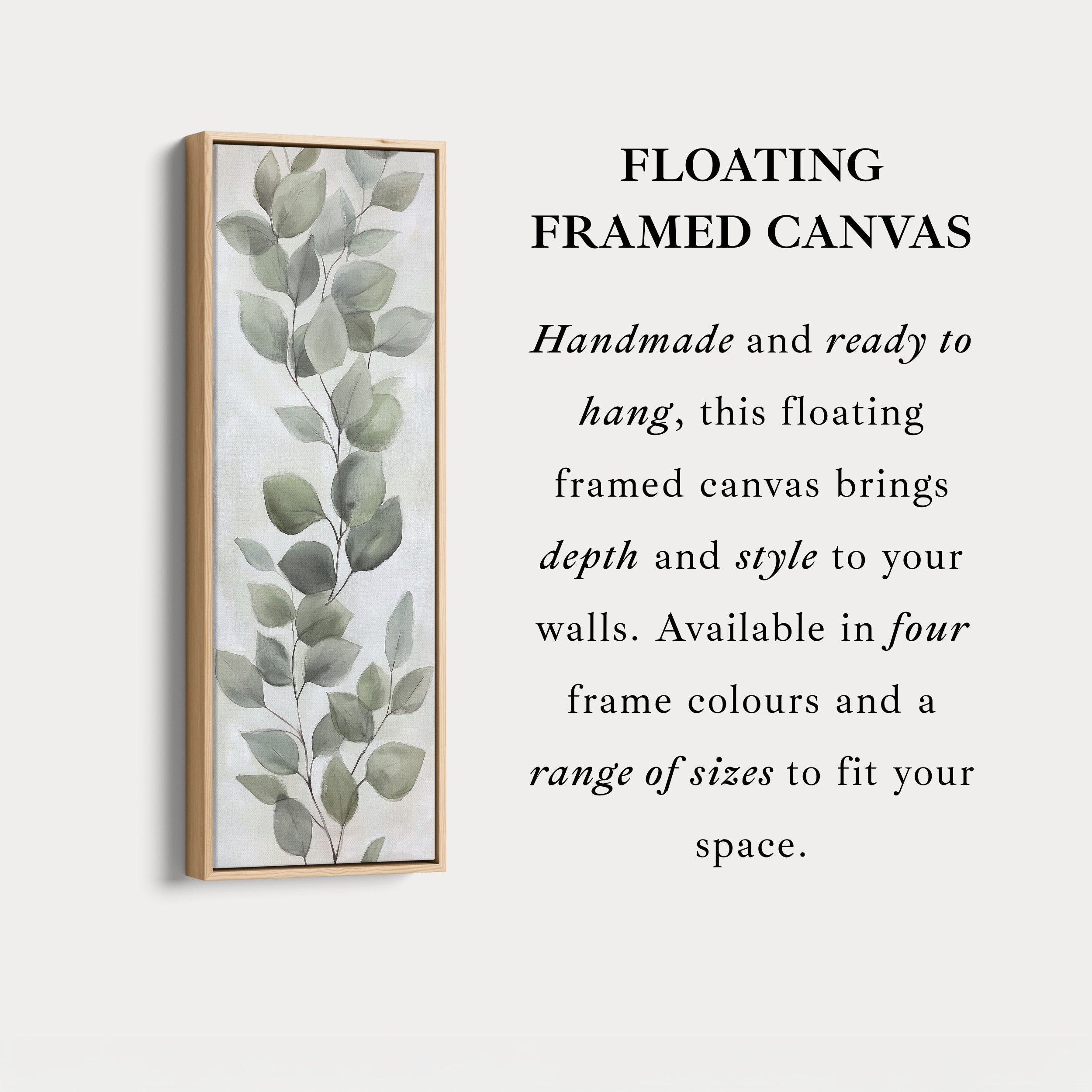 Eucalyptus Leaves Vertical Wall Art