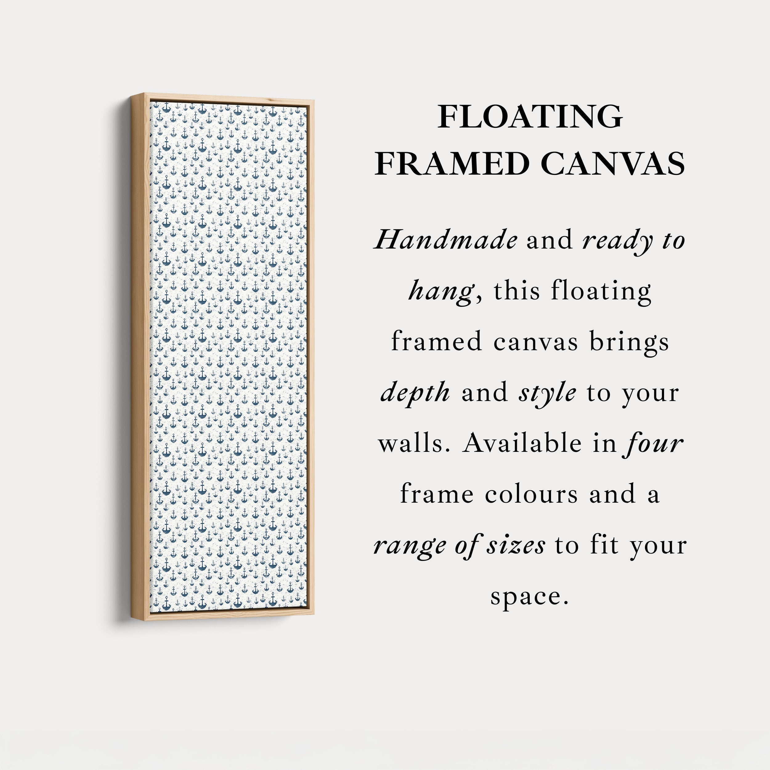 Nautical Theme Long Vertical Wall Decor Anchors