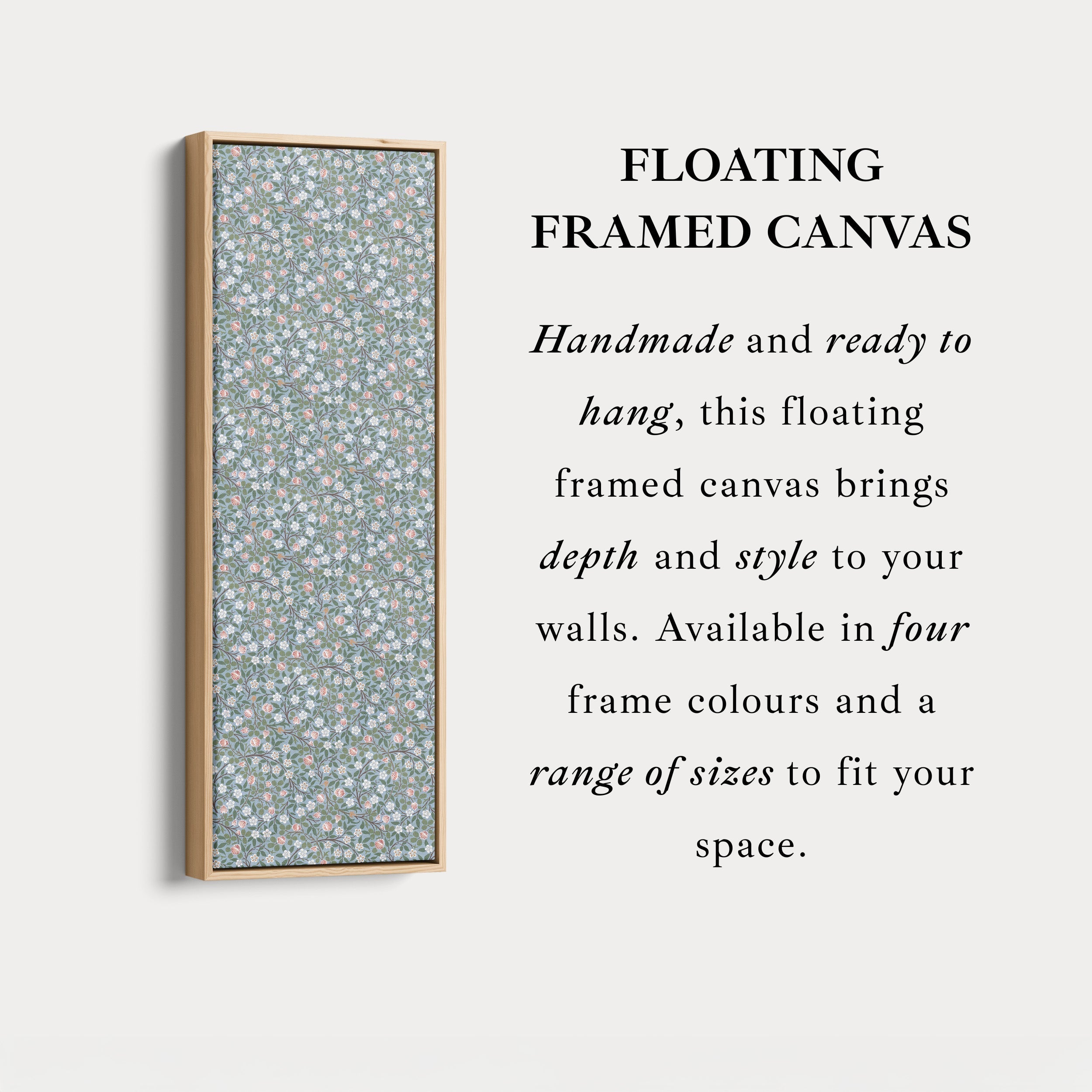 William Morris Clover Vertical Long Narrow Wall Art