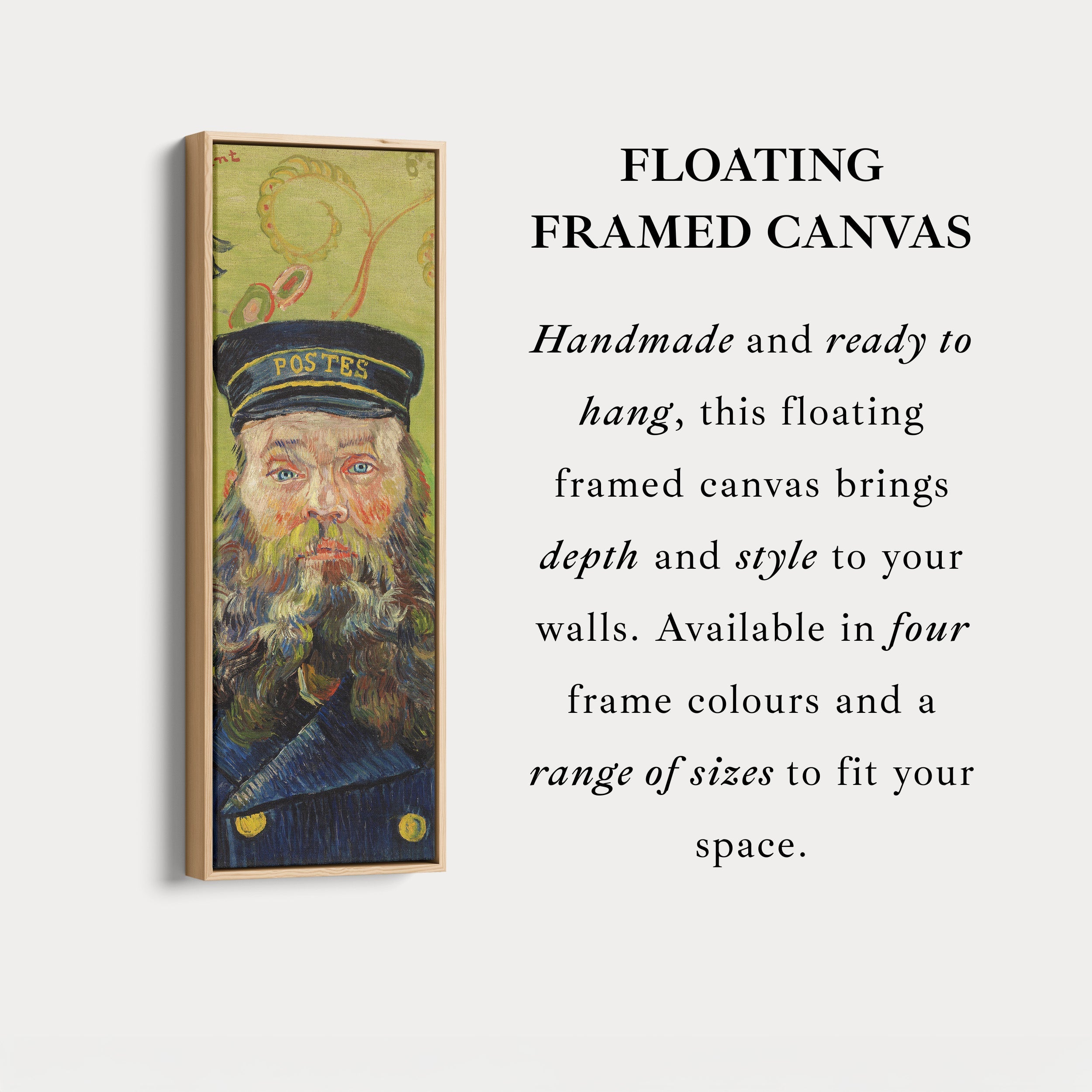 Van Gogh The Postman Narrow Vertical Wall Art