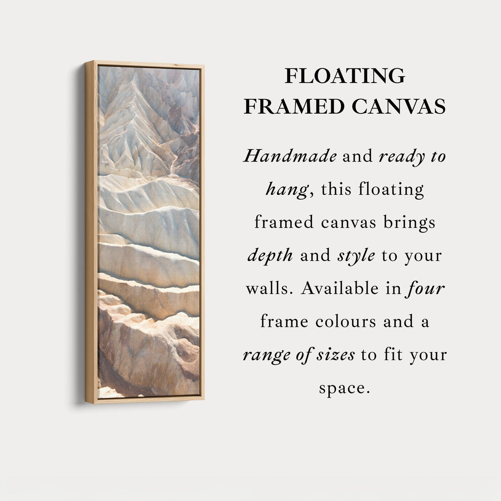 Tall Wall Art Beige Desert Ridge Vertical Canvas For Living Room
