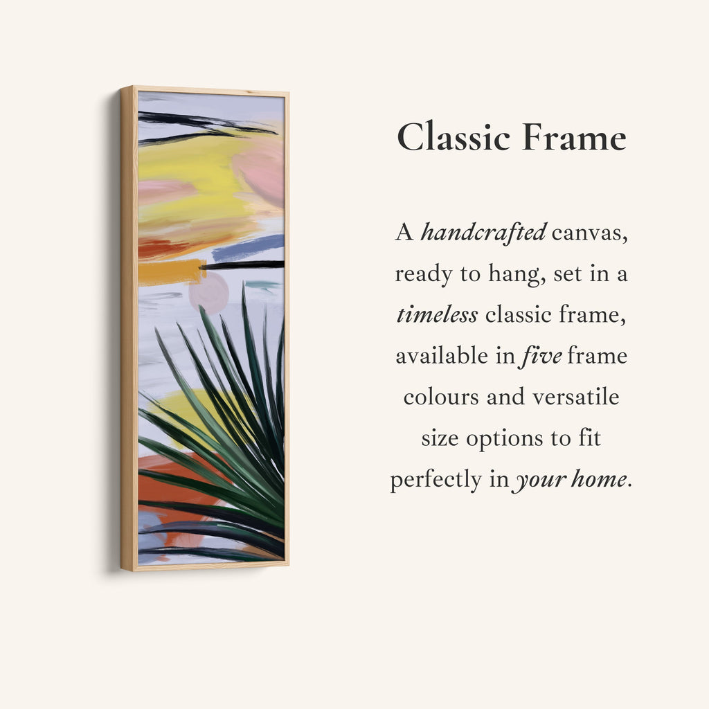 Vertical Wall Art Abstract Sunset