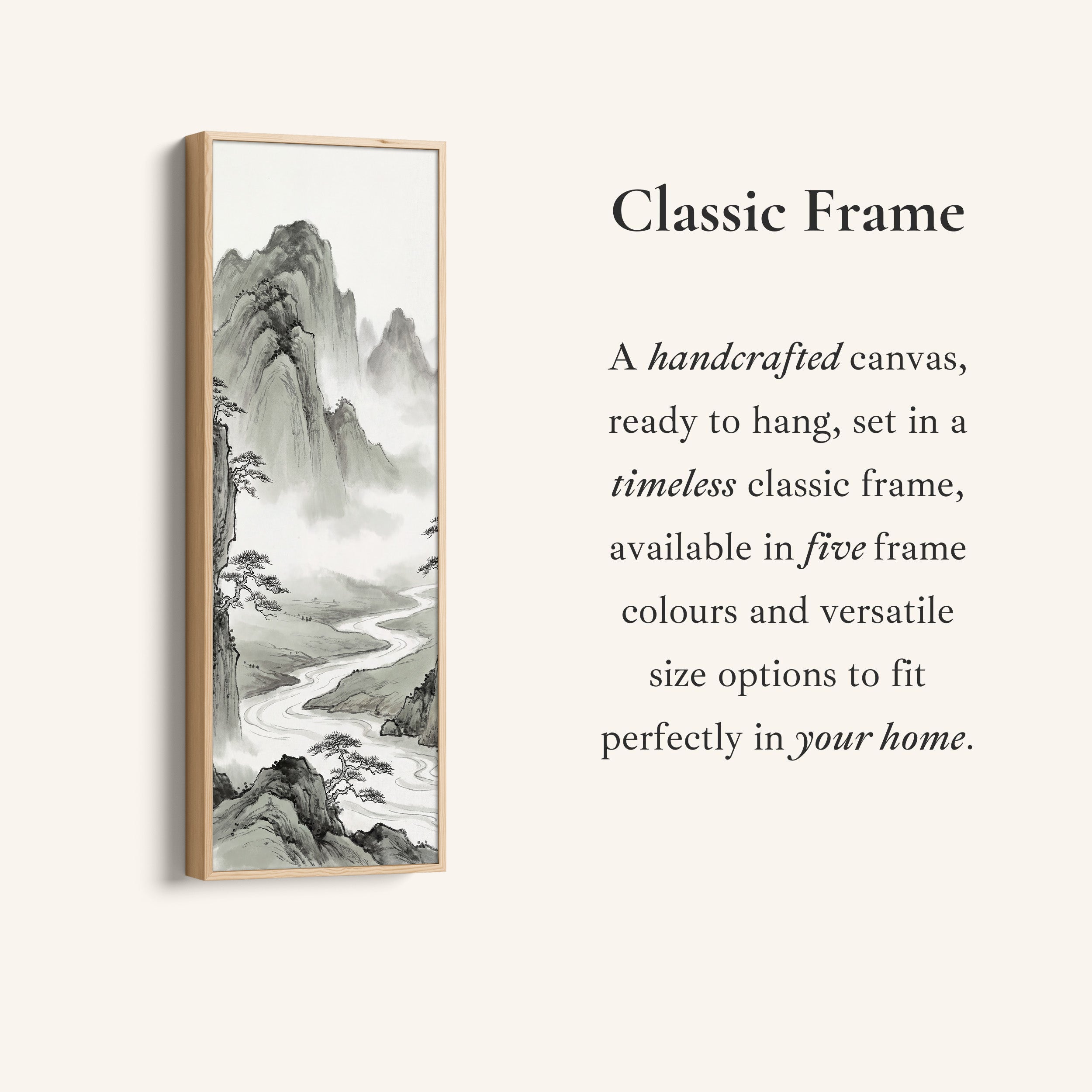 Ink Mountain Bedroom Wall Art Oversized Wall Decor Bedroom