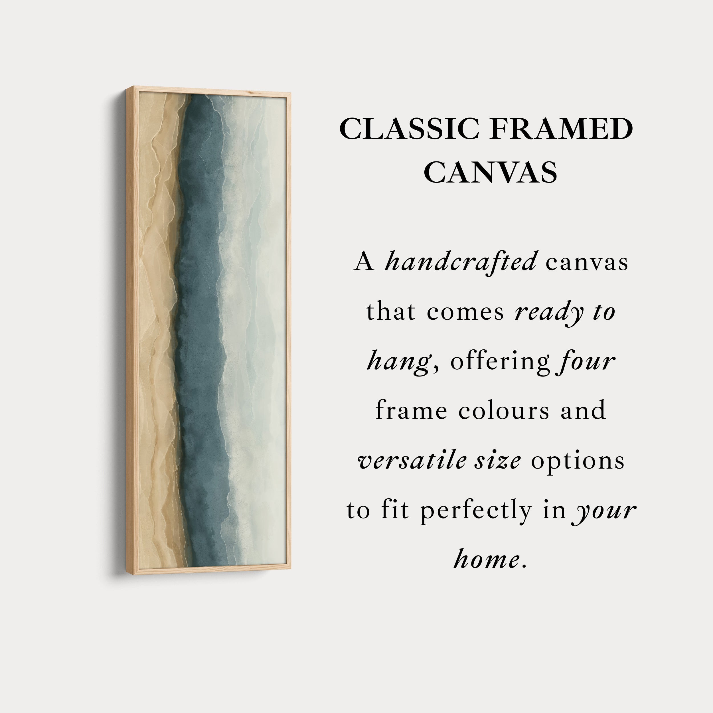 Tall Slim Vertical Long Abstract Canvas Wall Decor