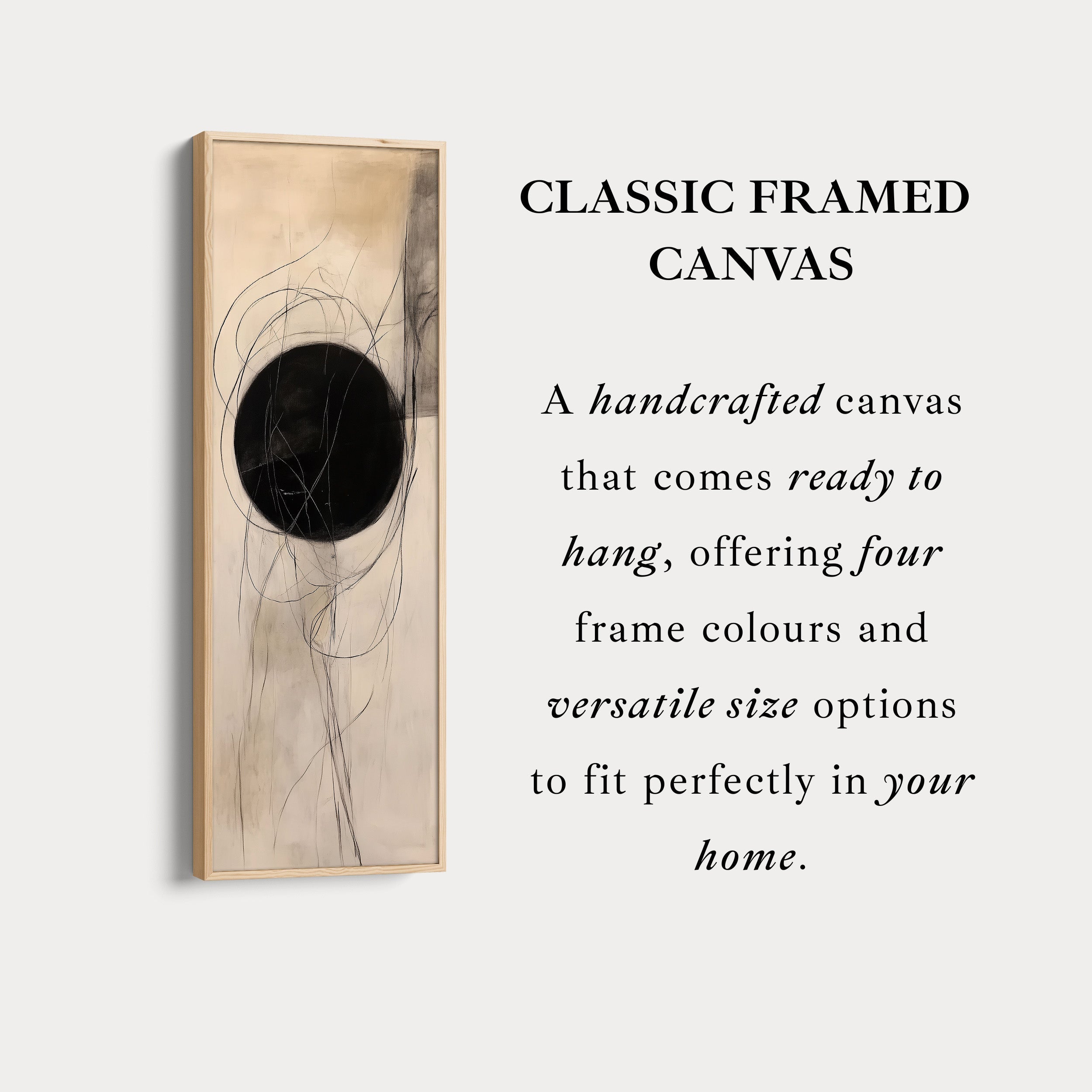 Minimalist Abstract Vertical Thin Large Wall Art Canvas