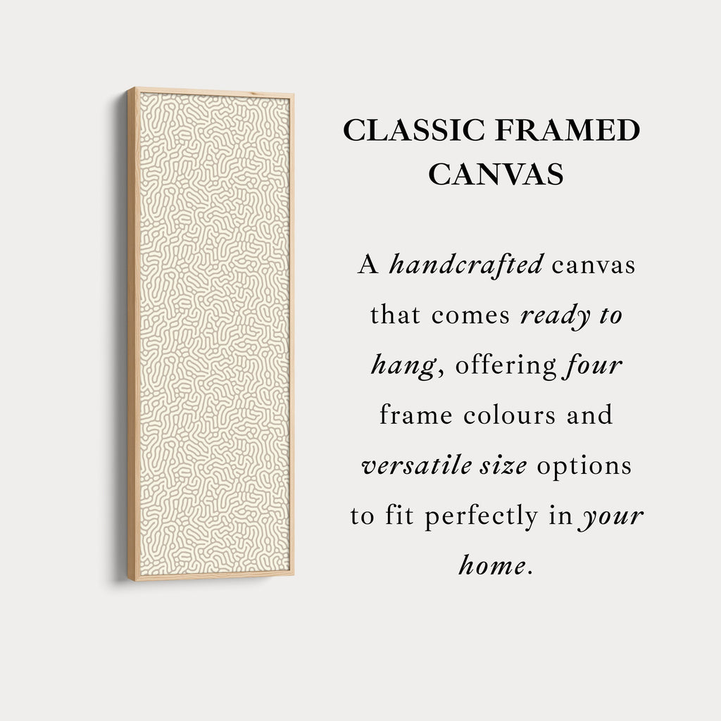 Minimalist Beige Abstract Pattern Vertical Wall Decor