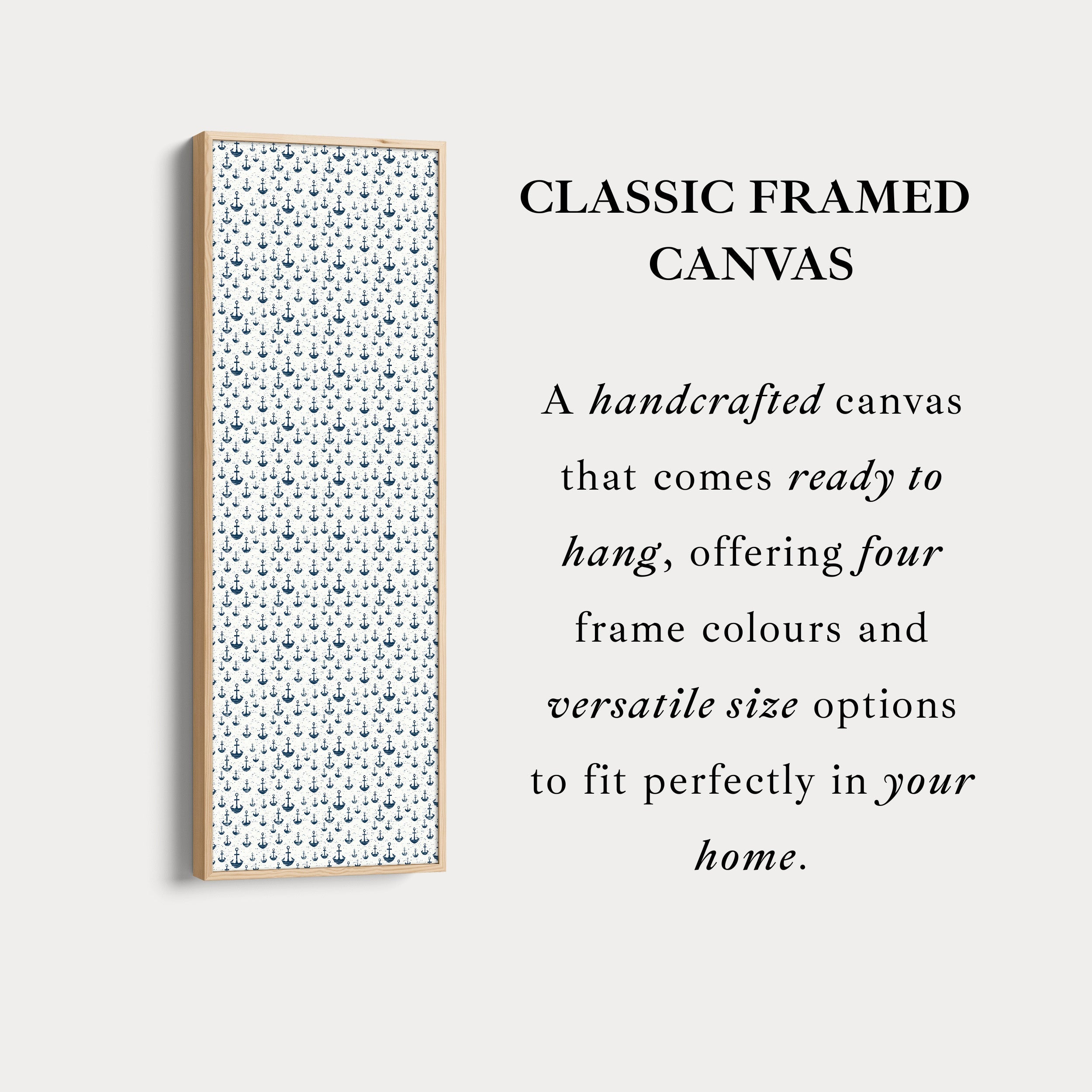 Nautical Theme Long Vertical Wall Decor Anchors