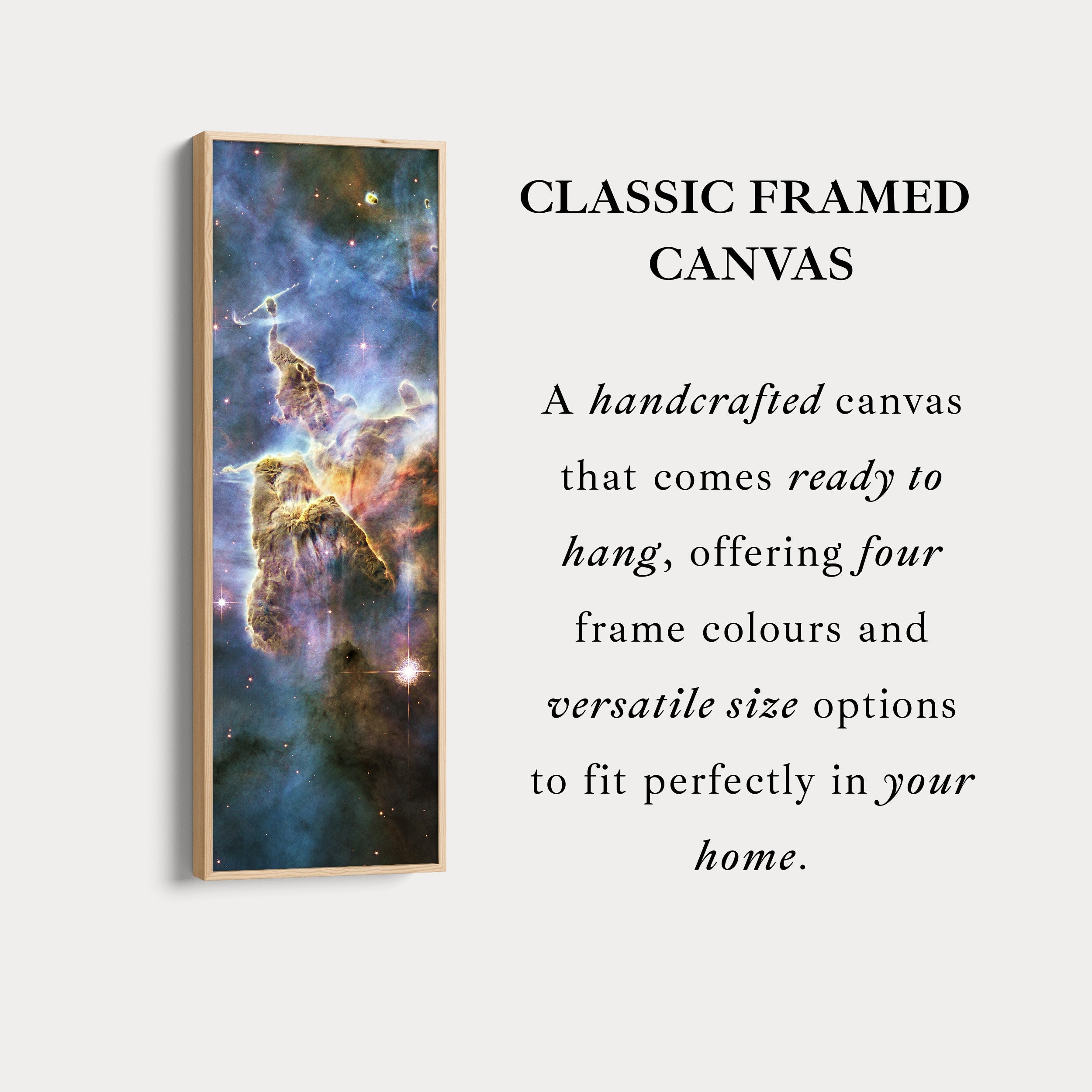 Vertical Wall Decor Hubble Nebula NASA Photograph