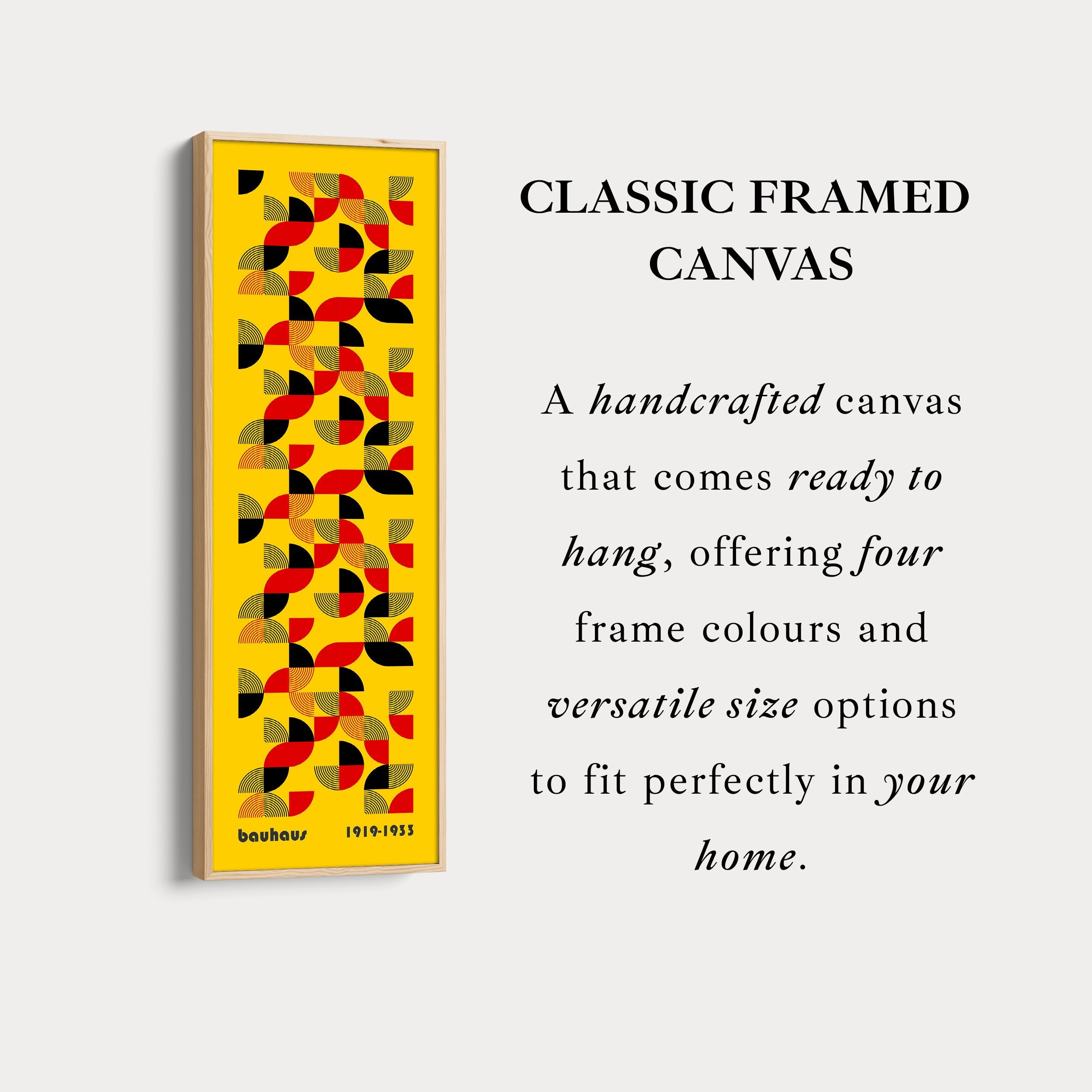 Long Vertical Mid Century Bauhaus Wall Art