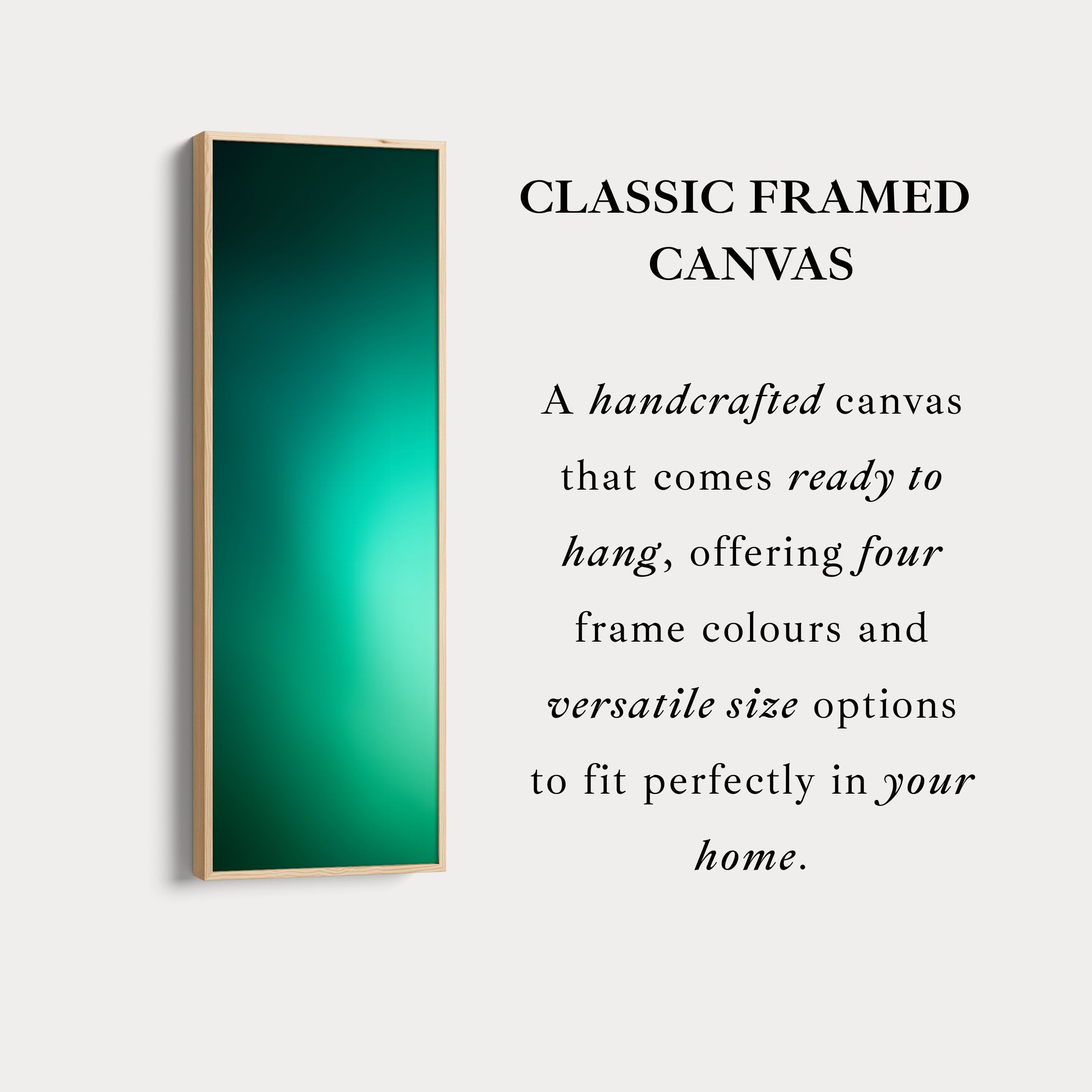 Narrow Wall Art Deep Green Thin Wall Art For Living Room