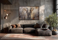 African Elephant Abstract Extra Large Canvas Wall Art