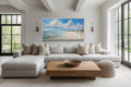 Alabama Gulf Shores Beach Framed Coastal Canvas Wall Art