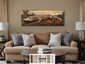 Alligator Rustic Distressed Wood Wall Art | Man Cave Decor
