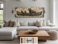 Bear Family Mama And Cubs In Canoe Real Wood Wall Art