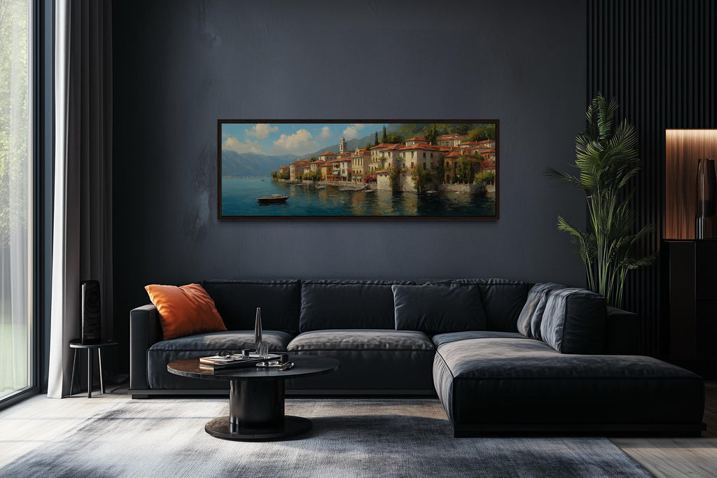 Bellagio Lake Como Long Horizontal  Wall Art